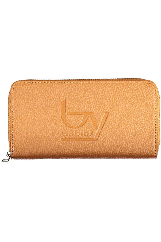 Brown Polyurethane Women Wallet
