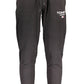 Black Cotton Men Sporty Pant