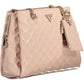 Pink Polyurethane Women Handbag