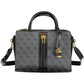 Black Polyurethane Women Handbag
