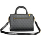 Black Polyurethane Women Handbag