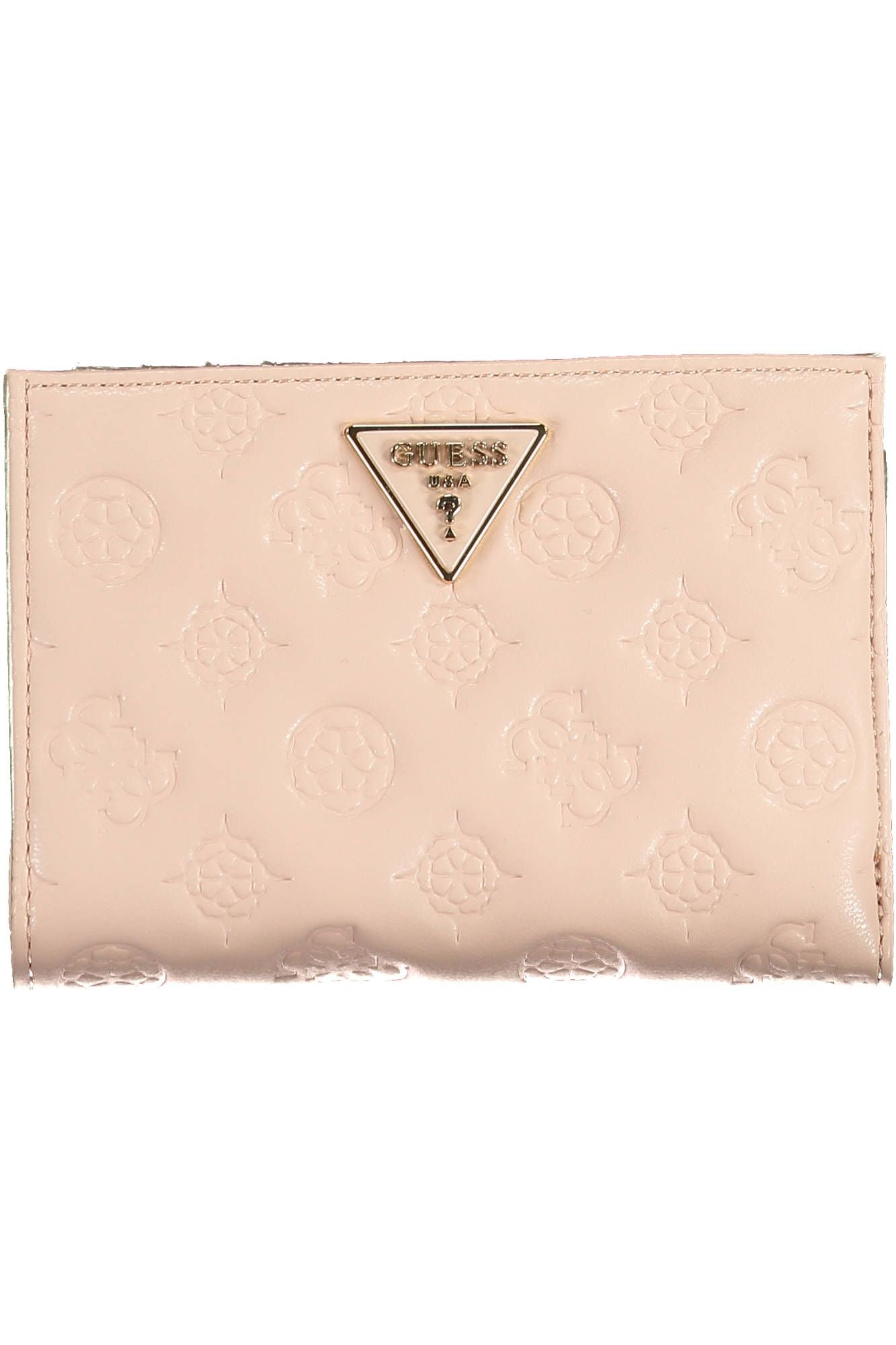 Pink Polyurethane Women Wallet