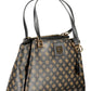 Brown Polyethylene Women Handbag
