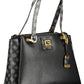 Black Polyurethane Women Handbag