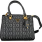 Black Polyethylene Women Handbag
