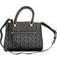 Black Polyethylene Women Handbag