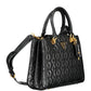 Black Polyethylene Women Handbag
