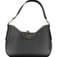 Black Polyurethane Women Handbag