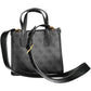 Black Polyurethane Women Handbag