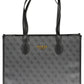"Black Polyurethane Women Handbag"