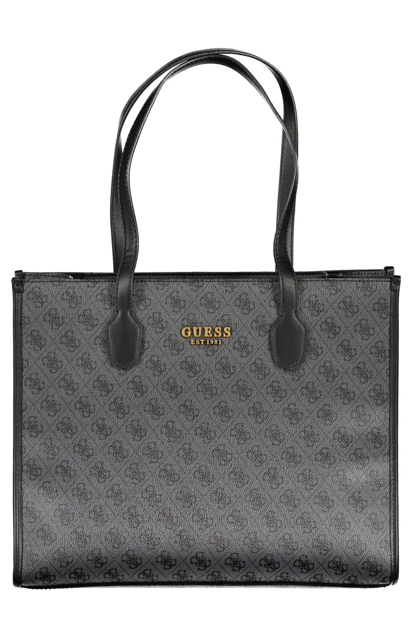 "Black Polyurethane Women Handbag"