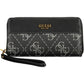 Black Polyurethane Women Wallet