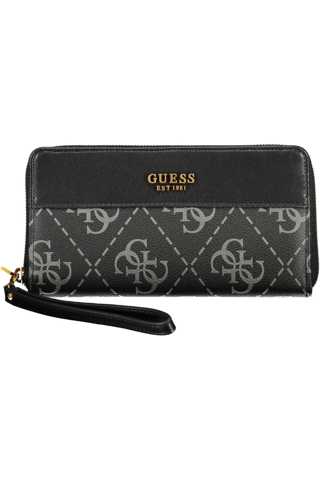 Black Polyurethane Women Wallet