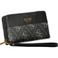 Black Polyurethane Women Wallet