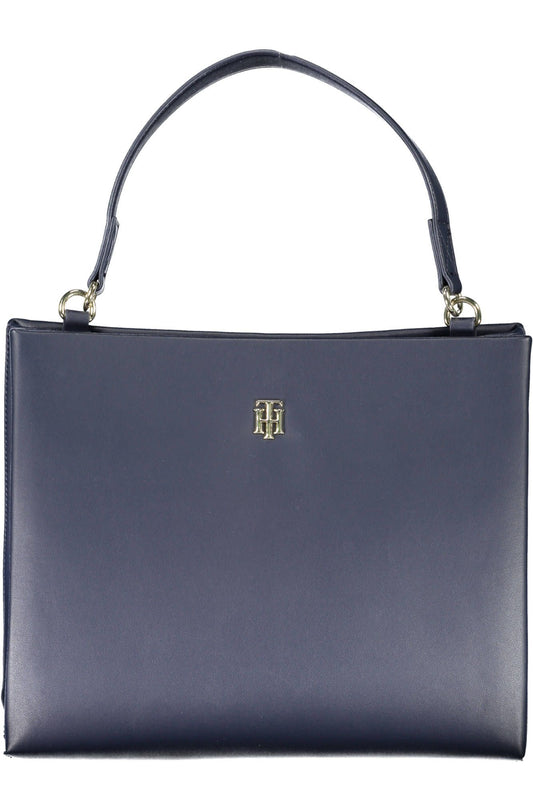Blue Polyethylene Women Handbag
