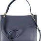 Blue Polyethylene Women Handbag