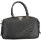 Black Polyurethane Women Handbag