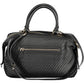 Black Polyurethane Women Handbag