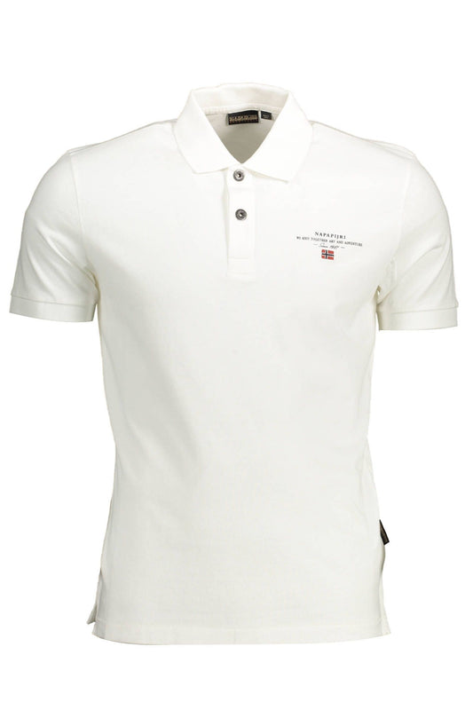 White Cotton Mens Polo Shirt