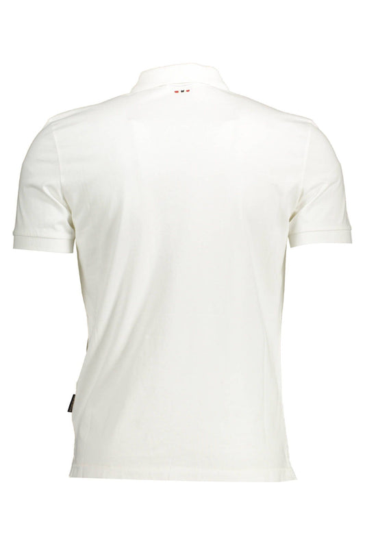 White Cotton Mens Polo Shirt