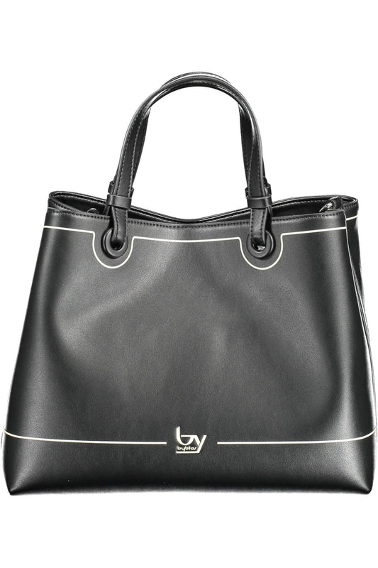 Black Polyurethane Women Handbag