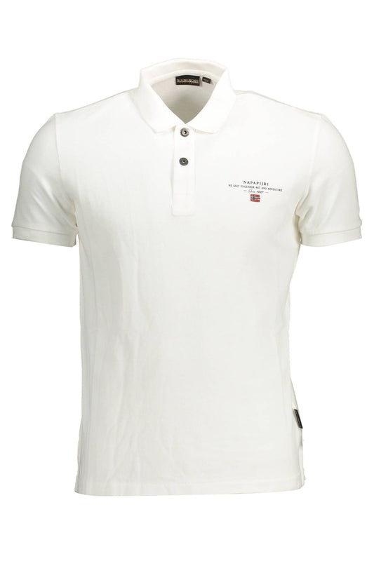 White Cotton Men Polo