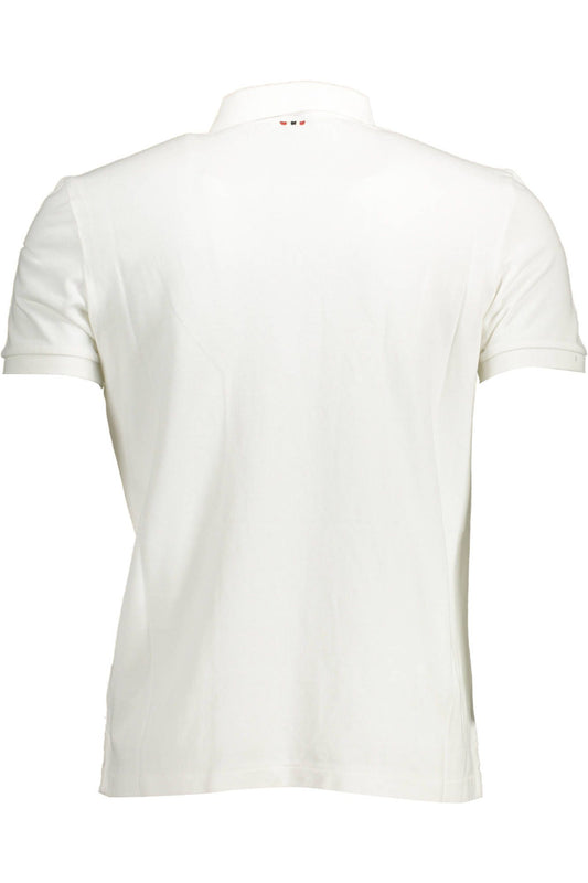 White Cotton Men Polo