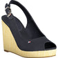 Blue Cotton Women Sandal