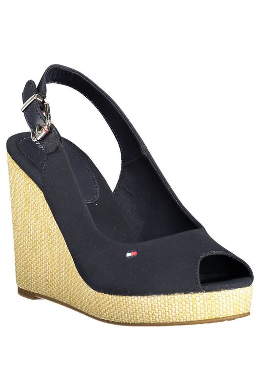 Blue Cotton Women Sandal
