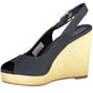 Blue Cotton Women Sandal