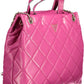Pink Polyurethane Women Handbag