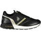 Black Polyester Women Sneaker