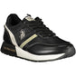 Black Polyester Women Sneaker