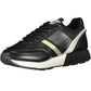 Black Polyester Women Sneaker