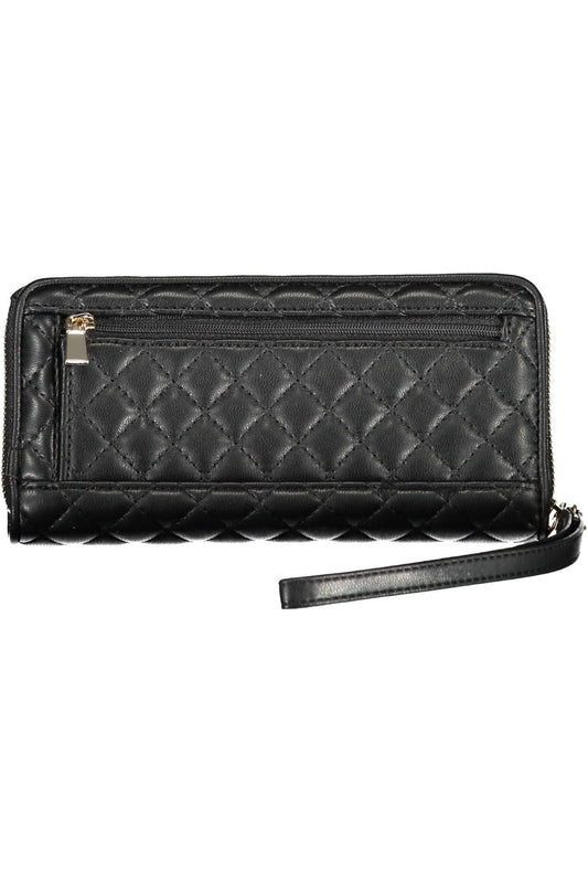 Black Polyurethane Women Wallet