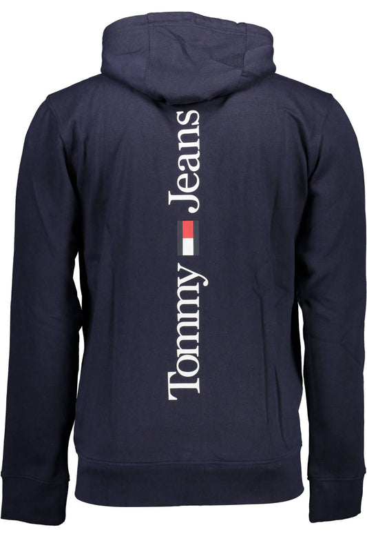 Blue Cotton Men Sweater