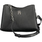 Black Polyester Women Handbag