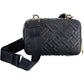 Blue Polyurethane Women Handbag