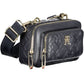 Blue Polyurethane Women Handbag