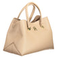 Beige Polyester Women Handbag