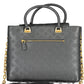 Black Polyurethane Women Handbag