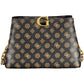Brown Polyurethane Women Handbag