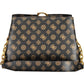 Brown Polyurethane Women Handbag