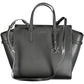 Black Polyester Women Handbag