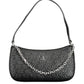 Black Polyester Women Handbag