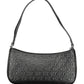 Black Polyester Women Handbag