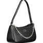 Black Polyester Women Handbag