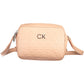 Pink Polyester Women Handbag
