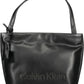 Black Polyester Women Handbag