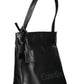 Black Polyester Women Handbag